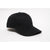 Pacific Headwear Black/Charcoal Velcro Adjustable Brushed Twill Cap With Sandwich Visor