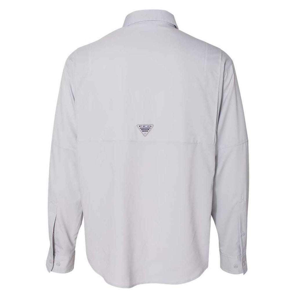 Columbia Men's Cool Grey PFG Tamiami II Long Sleeve Shirt