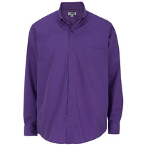 Edwards Men's Purple Lightweight Long Sleeve Poplin Shirt