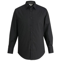 Edwards Men's Black Comfort Stretch Broadcloth Shirt