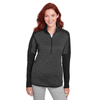 Rally Under Armour Women's Black Corporate Hybrid Quarter Zip