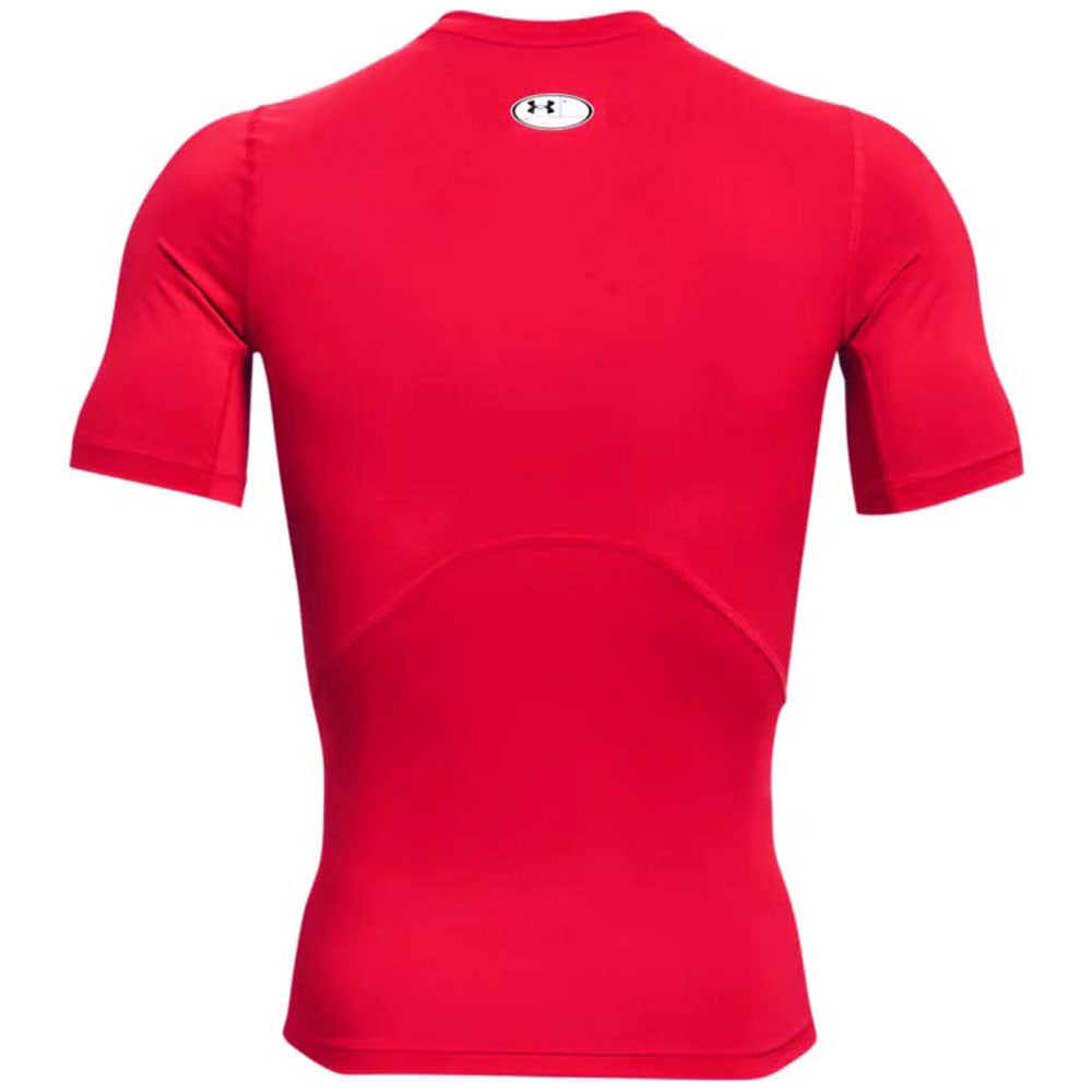 Under Armour Men's Red/White HeatGear Armour Short Sleeve Shirt