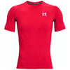 Under Armour Men's Red/White HeatGear Armour Short Sleeve Shirt