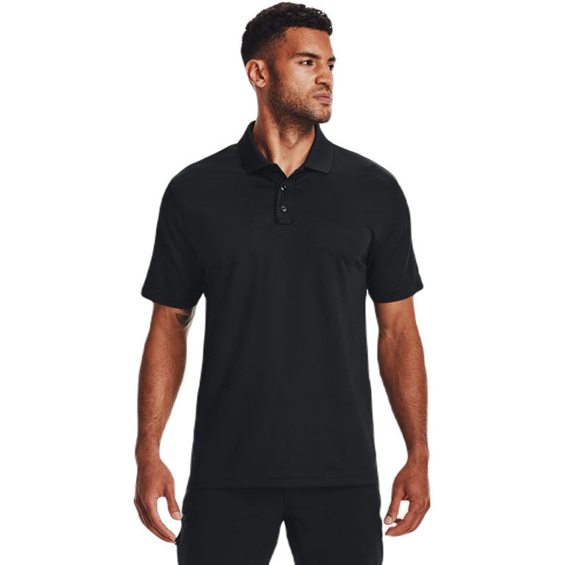 Under Armour Men's Black/Red/Black Tacticle Performance Polo 2.0