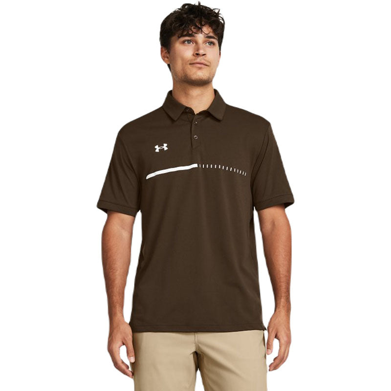 Under Armour Men's Cleveland Brown/White Title Polo