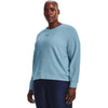 Under Armour Women's Opal Blue/White/Cruise Blue Rival Terry Crew