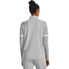 Under Armour Women's Mod Grey/White Team Knit Warm Up Full-Zip