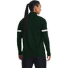 Under Armour Women's Forest Green/White Team Knit Warm Up Full-Zip