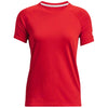 Under Armour Women's Red/White Athletics Short Sleeve