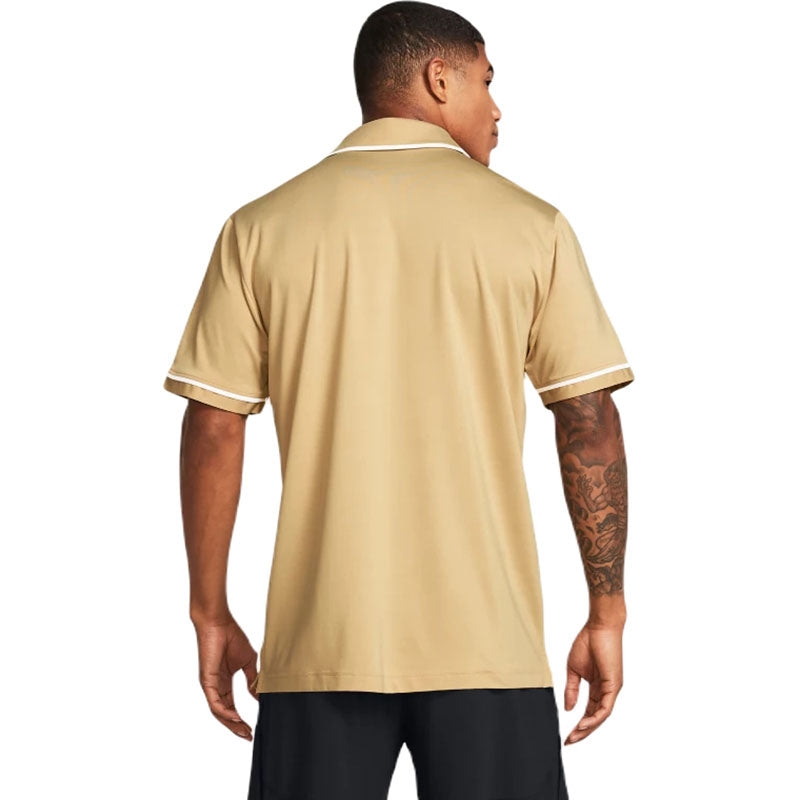 Under Armour Men's Team Vegas Gold/White Team Tipped Polo