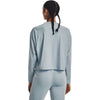 Under Armour Women's Harbor Blue/White Rival Terry Oversized Crew