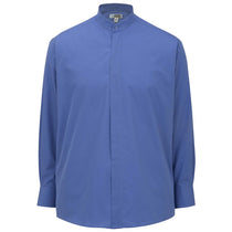 Edwards Men's French Blue Banded Collar Shirt