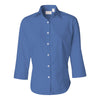Van Heusen Women's Cobalt 3/4 Sleeve Twil Dress Shirt