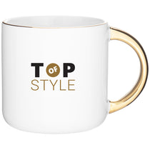 ETS White/Gold Minolo-Metallic 14 oz Mug