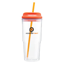 ETS Tangerine Gulp Acrylic Tumbler 24 oz
