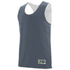 Augusta Sportswear Men's Graphite/White Reversible Sleeveless Jersey