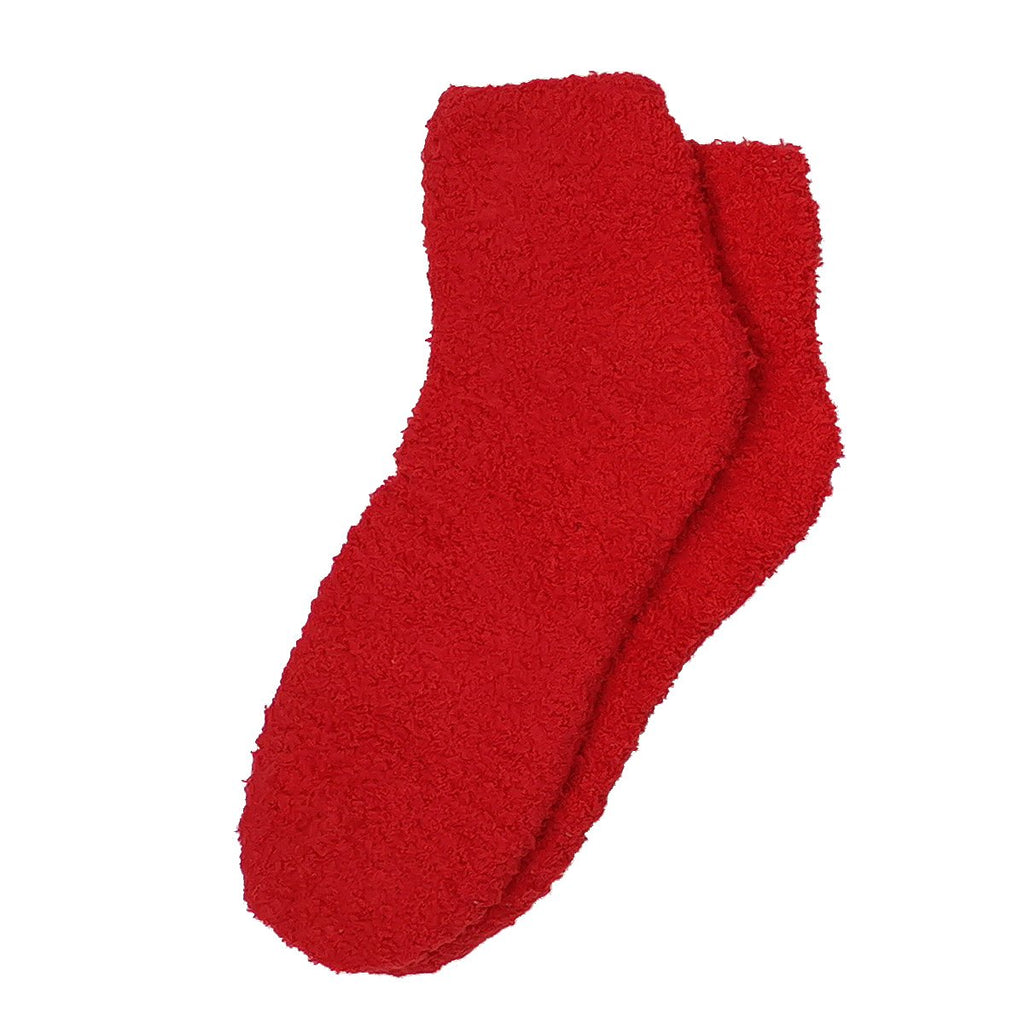 HIT Red Fuzzy Socks