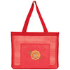 BIC Red Landscape Mesh Tote