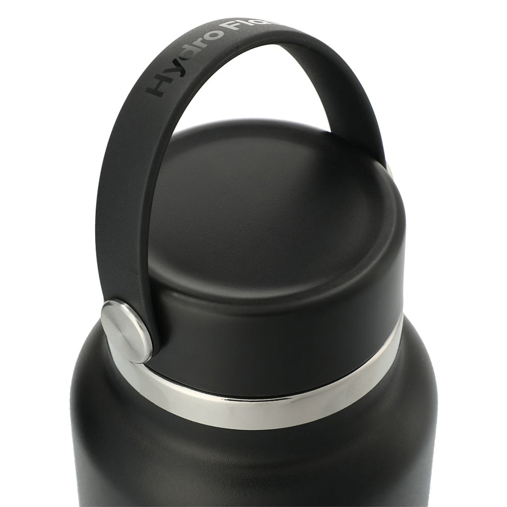 Hydro Flask Black Wide Mouth 32oz Bottle with Flex Cap