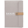 BIC Grey Two-Tone Journal with Leather Closure