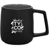 Leed's Black Sienna Ceramic Mug 14oz