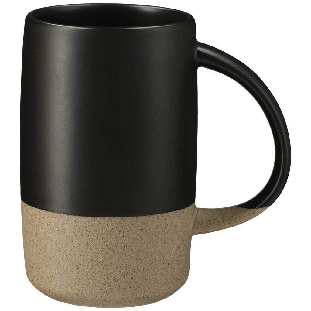 Leed's Black RockHill Ceramic Mug 17oz