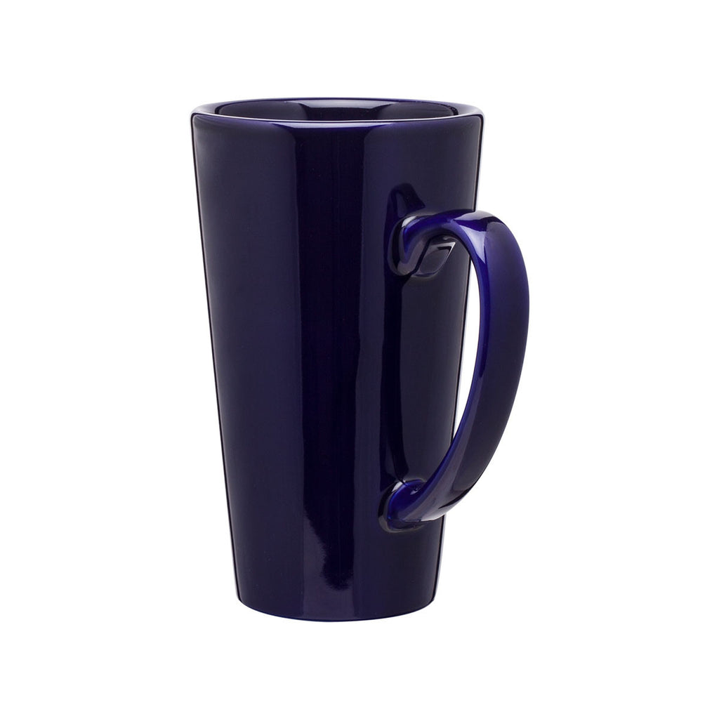 ETS Cobalt Blue Tall Latte Ceramic Mug 16 oz