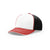 Richardson White/Black/Red On-Field Tri-Color Pulse SportMesh R-Flex Cap