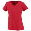 Augusta Sportswear Women's Red Wicking-T-Shirt