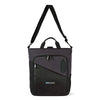 Life in Motion Black/Dark Grey Heather Linked Charging Computer Tote