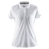 Craft Sports Women's White In-the-Zone Polo