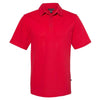 PRIM+PREUX Men's Red Pima Pique Sport Shirt