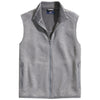 Vineyard Vines Men's Grey Heather Blank Mountain Sweater Fleece Vest