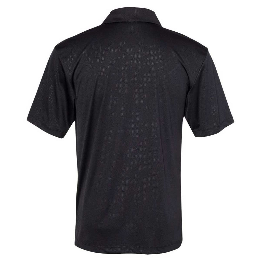 PRIM+PREUX Men's Black Energy Embossed Sport Shirt