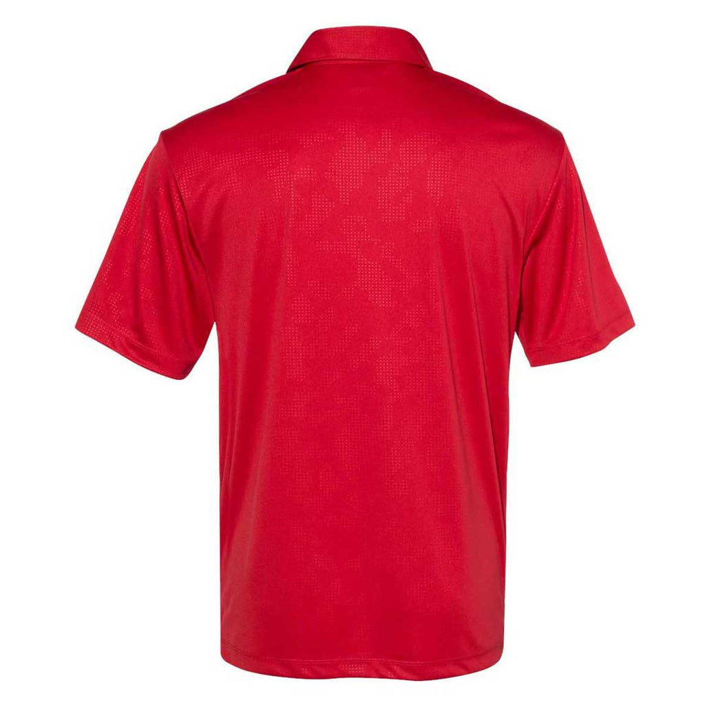 PRIM+PREUX Men's Red Energy Embossed Sport Shirt
