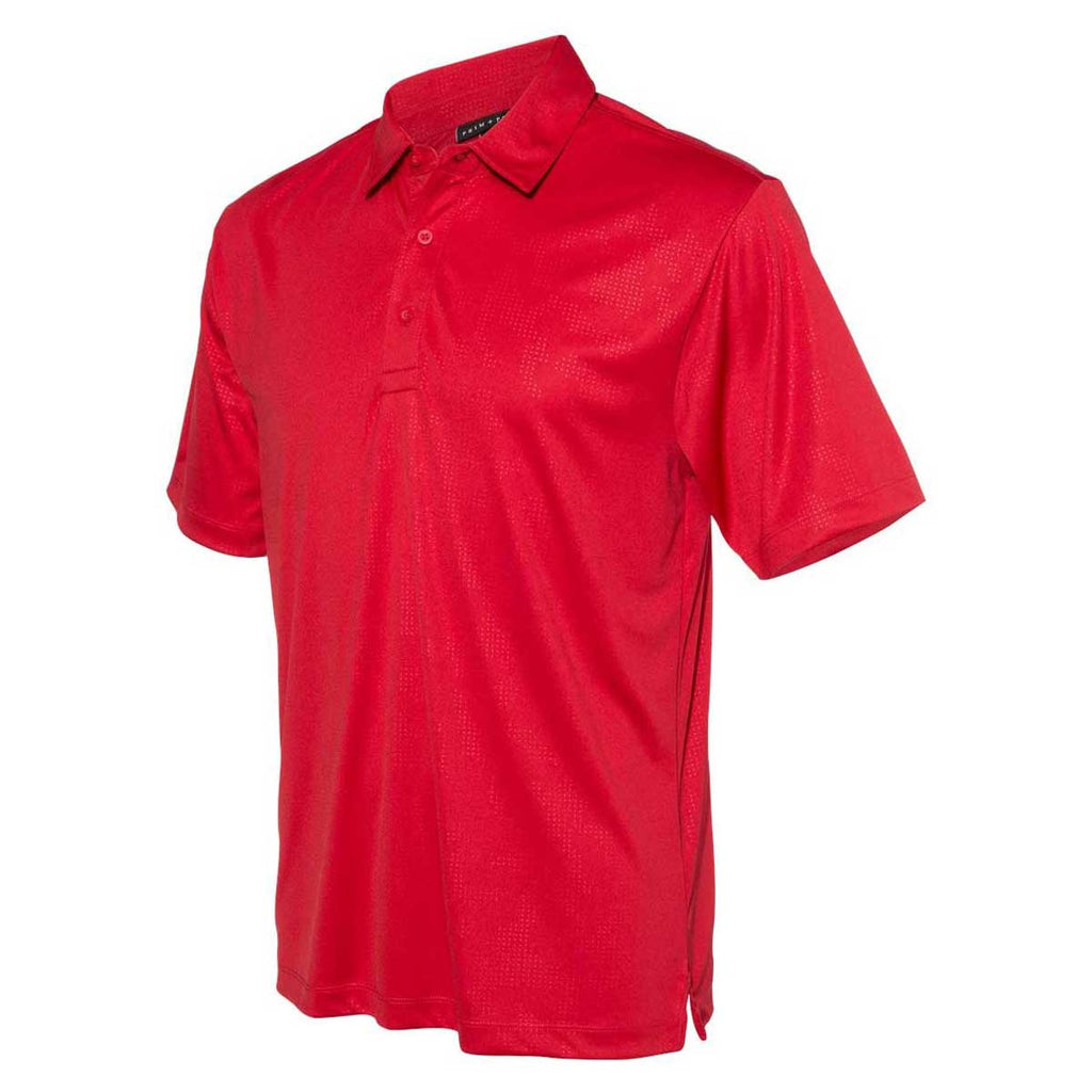 PRIM+PREUX Men's Red Energy Embossed Sport Shirt