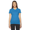 American Apparel Women's Teal Fine Jersey Short-Sleeve T-Shirt