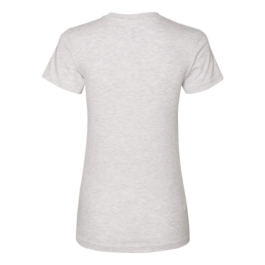 American Apparel Women's Ash Grey Fine Jersey Short Sleeve T-Shirt