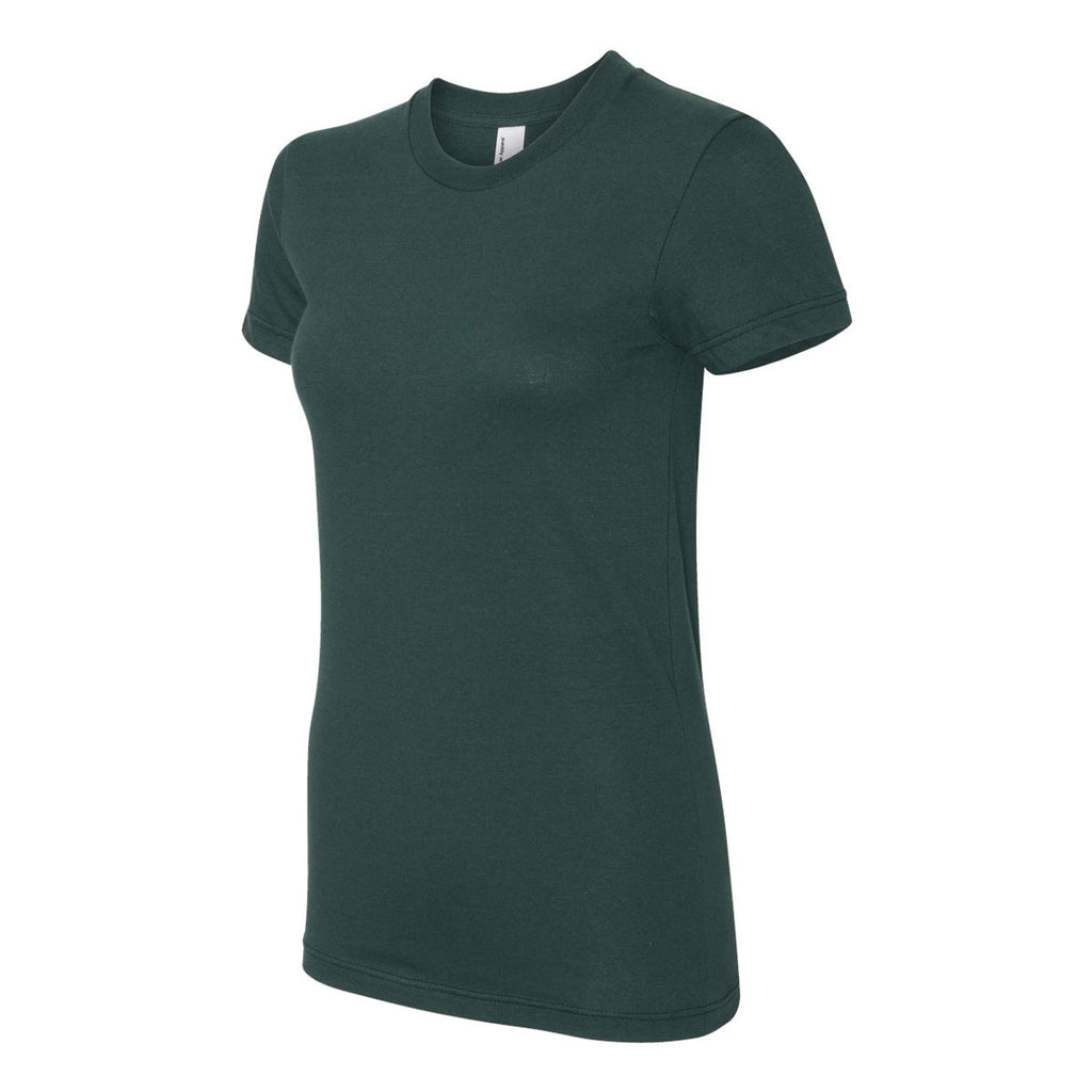 American Apparel Women's Forest Fine Jersey Short Sleeve T-Shirt