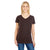 Threadfast Women's Flame Cross Dye Short-Sleeve V-Neck T-Shirt