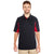 Holloway Men's Black/Scarlet Avenger Short-Sleeve Polo