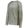 Holloway Men's Olive Heather Electrify Coolcore Long Sleeve Tee