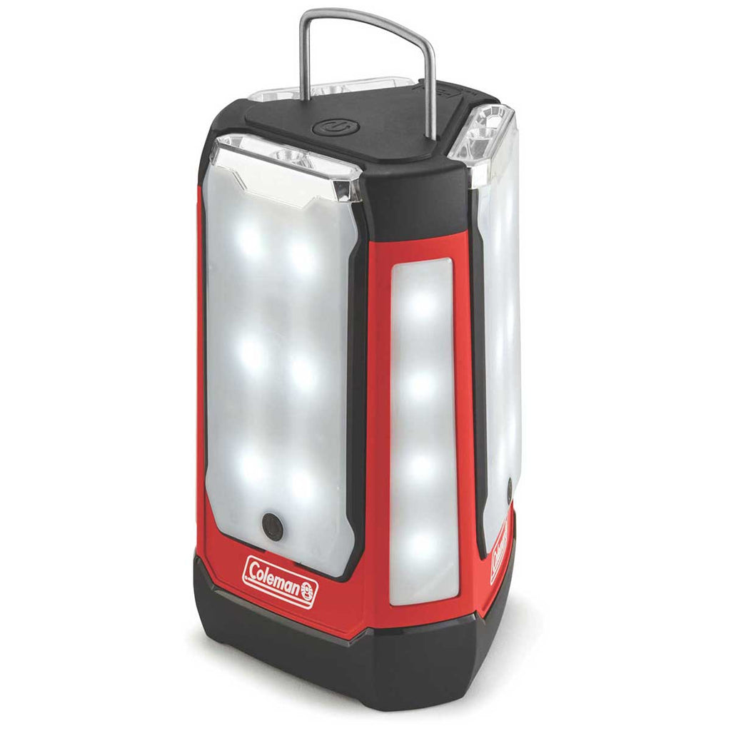 Coleman Red/Black 6D 3-Panel LED Lantern