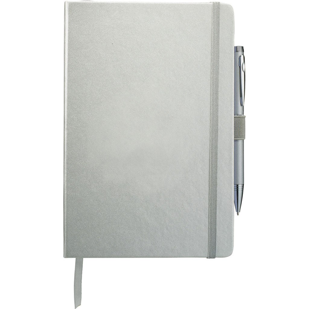 JournalBooks Silver Nova Bound (pen sold separately)