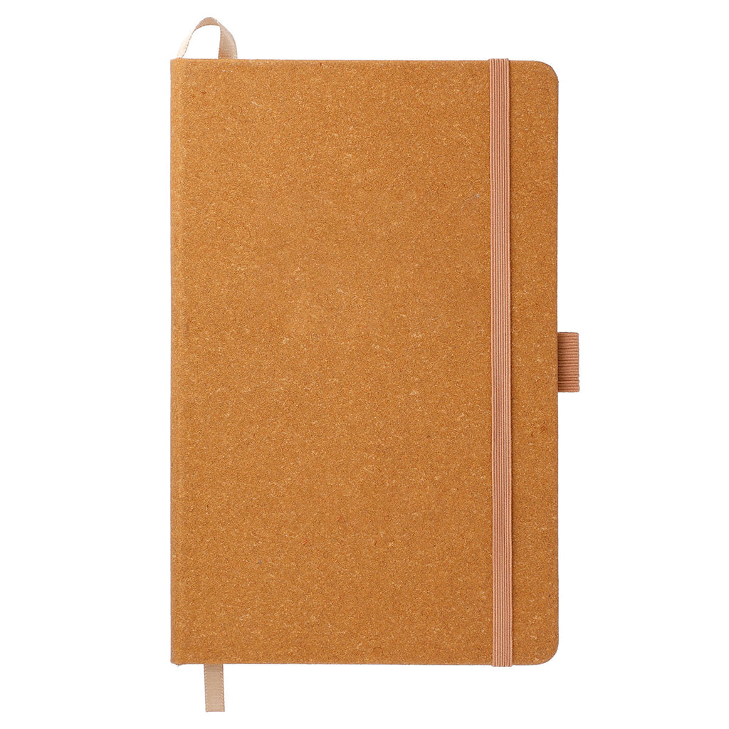 JournalBooks Natural 5.5" x 8.5" Recycled Leather Bound Notebook