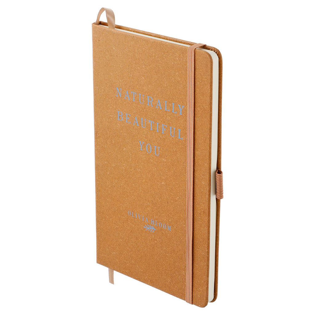 JournalBooks Natural 5.5" x 8.5" Recycled Leather Bound Notebook