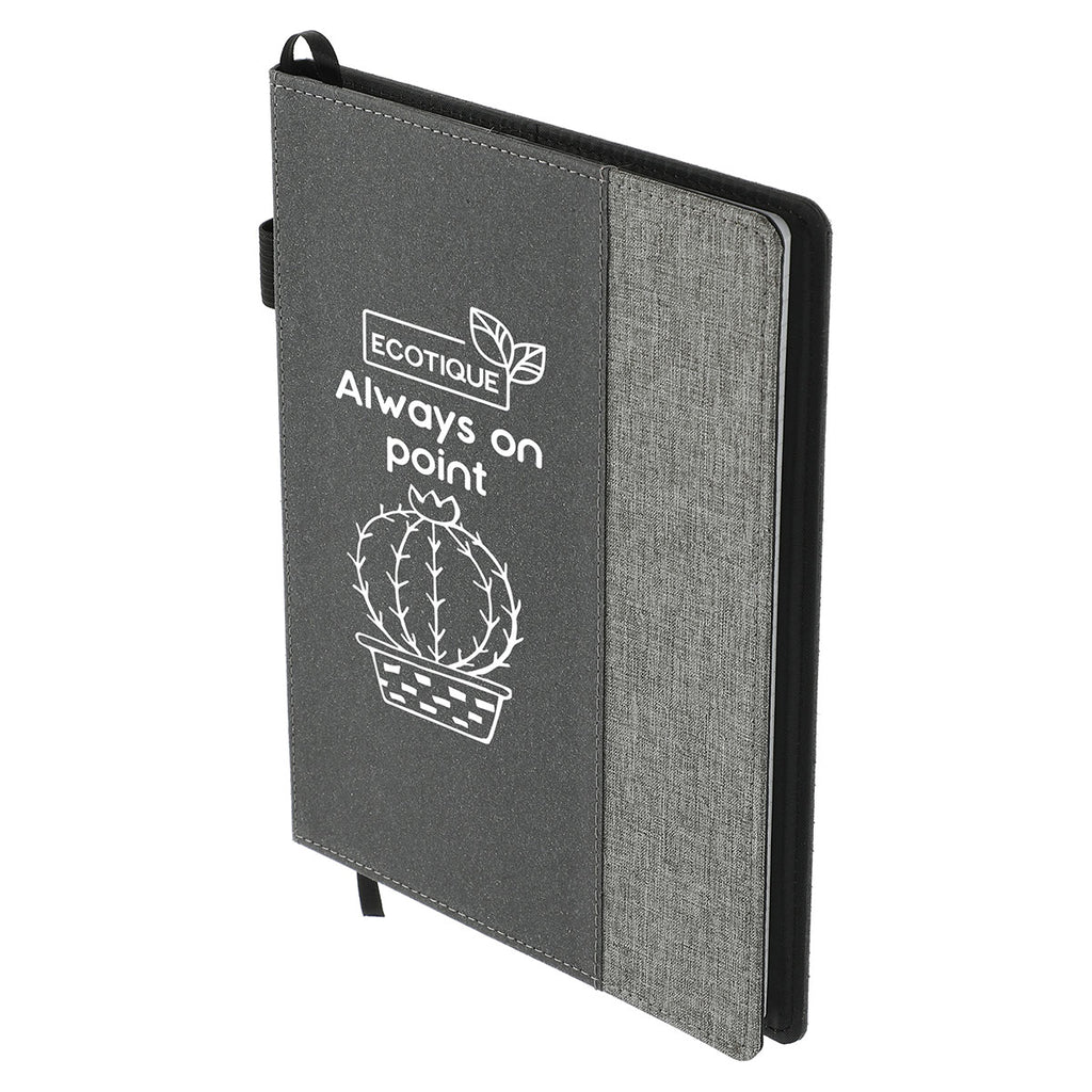 JournalBooks Grey 7" x 10" Reclaim RPET Refillable Notebook