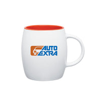 ETS White/Orange Joe Ceramic Mug 14 oz