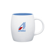 ETS White/Sky Blue Joe Ceramic Mug 14 oz