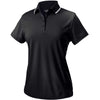 Charles River Women's Black Classic Wicking Polo